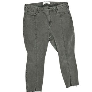 HOLLISTER Curvy Ultra High-Rise Skinny Ankle Vintage Soft Stretch Gray Jeans 19R